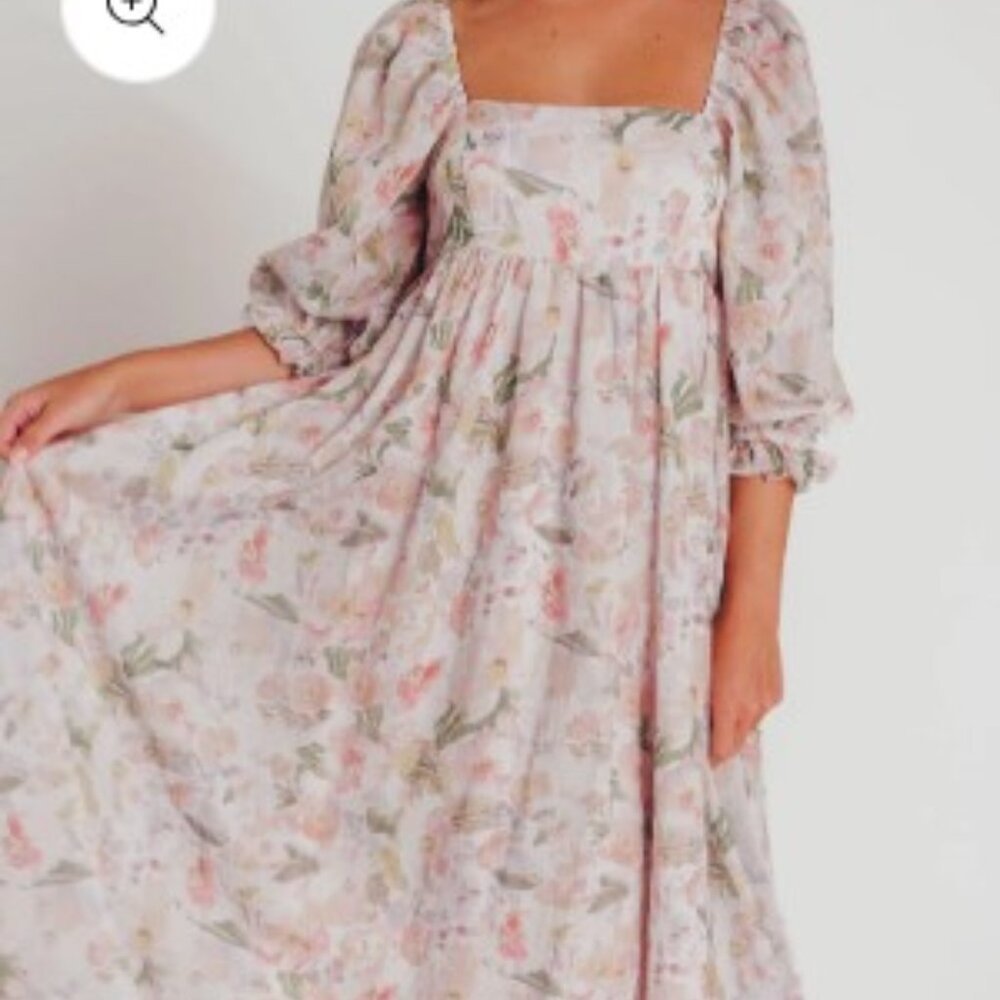 Mona Maxi Dress in August Floral - Bump Friendly